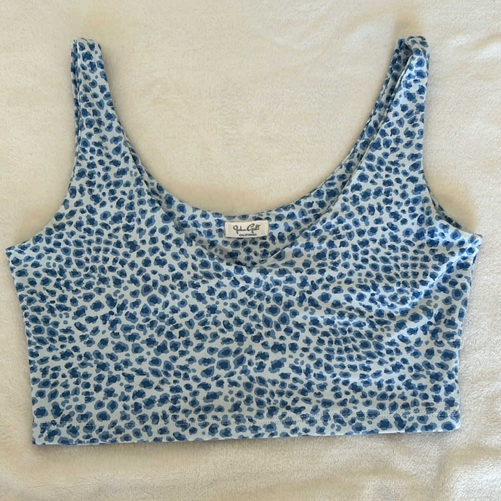 brandy melville blue cheetah lydia tank!